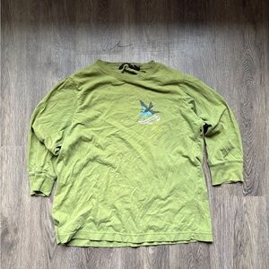 Green Long-Sleeve Crewneck Shirt